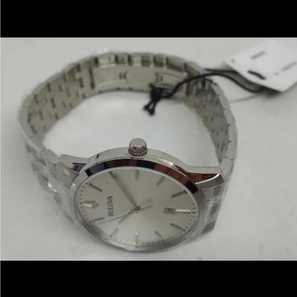 New Bulova Watch MenQualtz Sutton 96B342 Men's 40mm Date Works